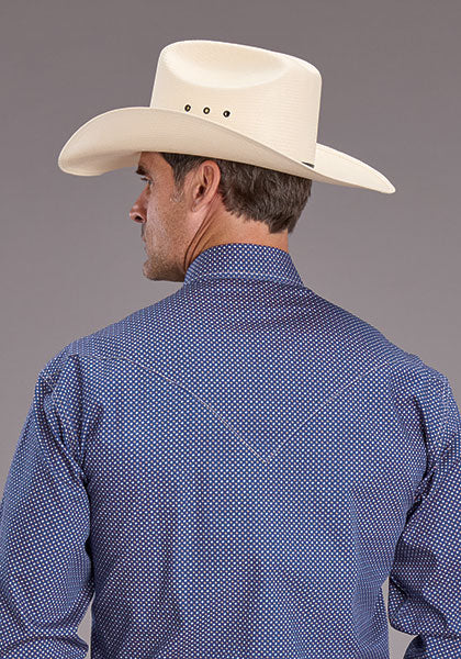 Stetson Snap Eclipse Geo Print Mens Shirt