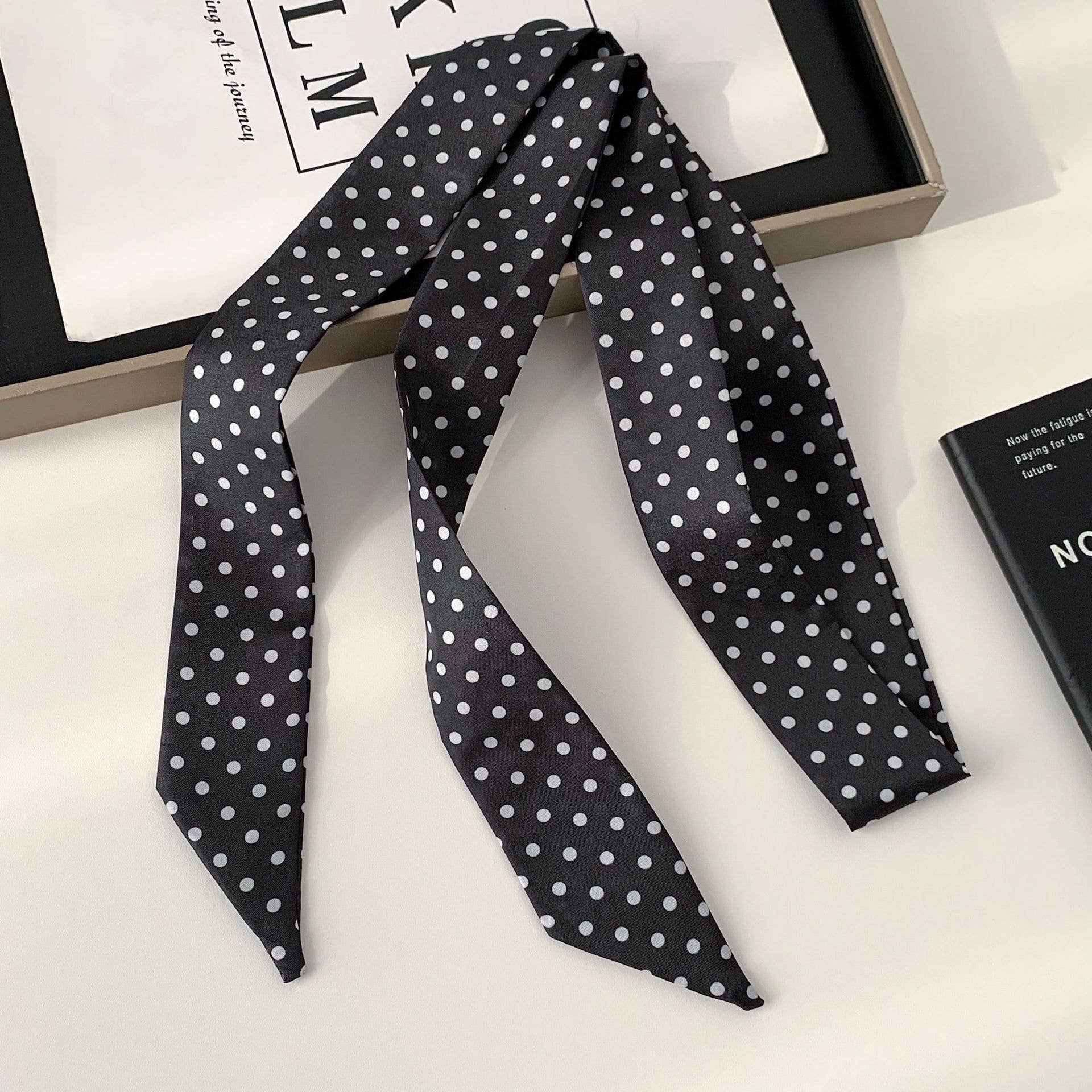 Black Polka Dot Twilly
