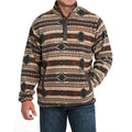 Cinch Men's Brown Polar Fleece Pullover