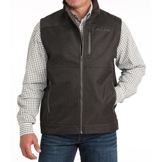 Cinch Men's Bonded Brown Vest- Brown