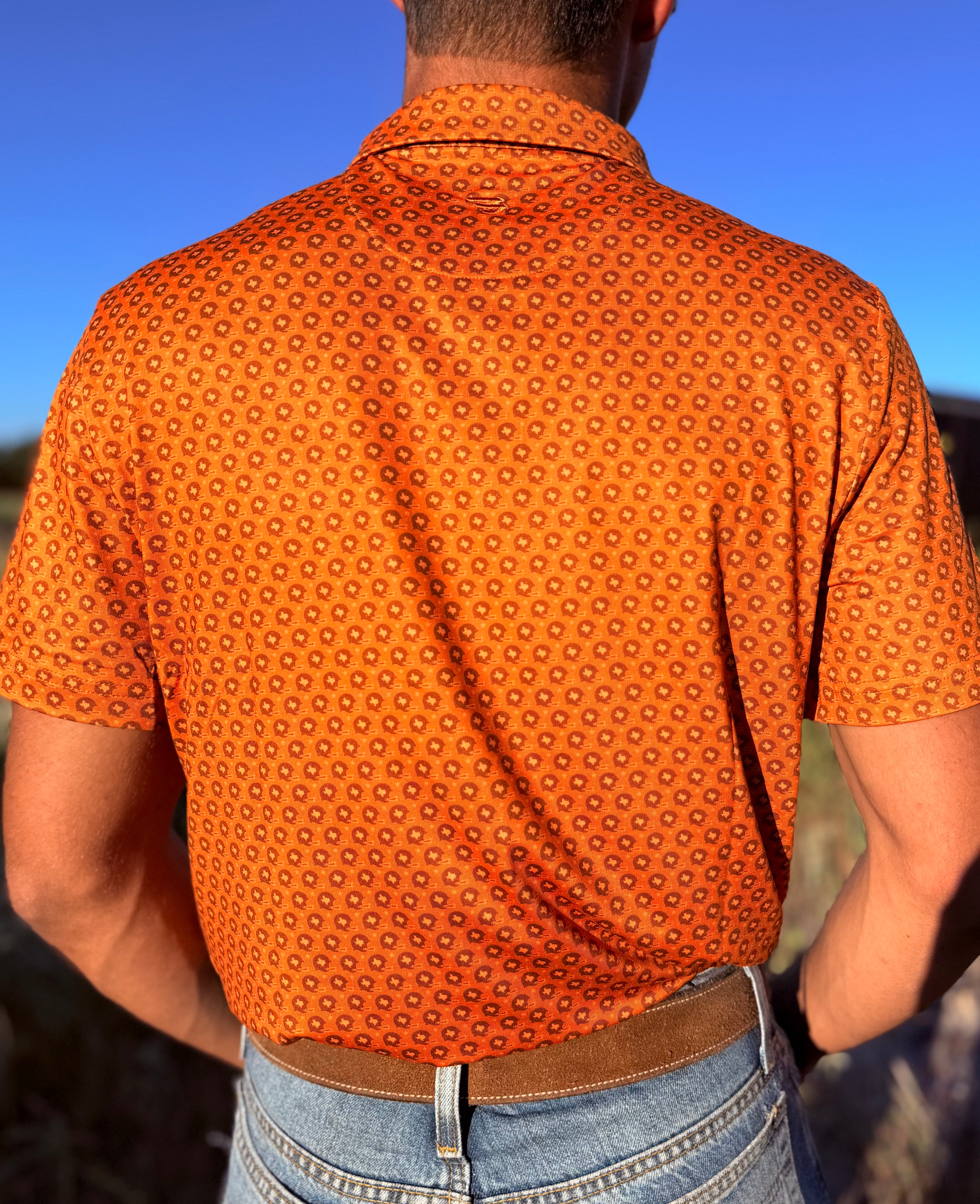 Performance Polo - Vintage Helmets - Orange