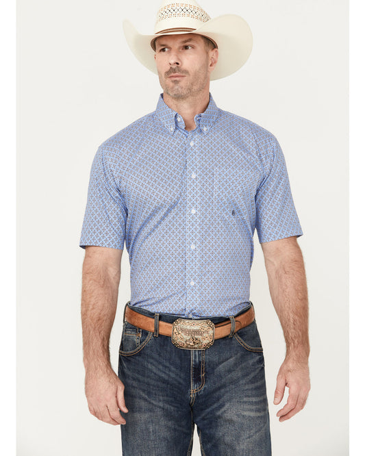 Roper Men’s Short Sleeve Thistle Foulard Western Shirt