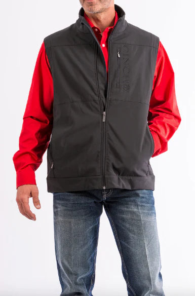 Cinch Men's Black Bonded Concealed Carry Vest