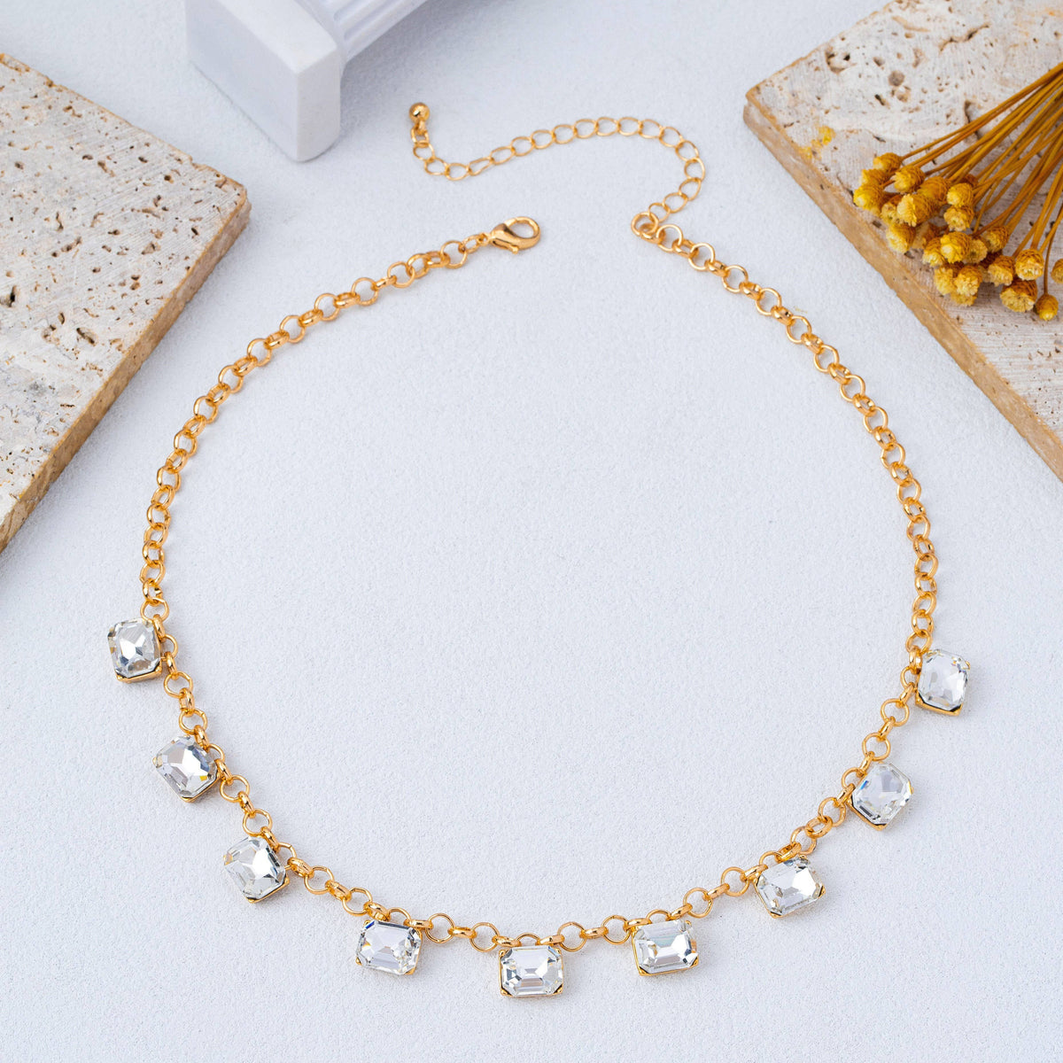 Crystal Chain Necklace