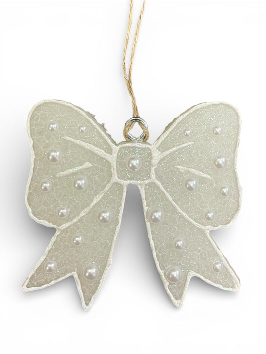 White Pearl Bow Freshie