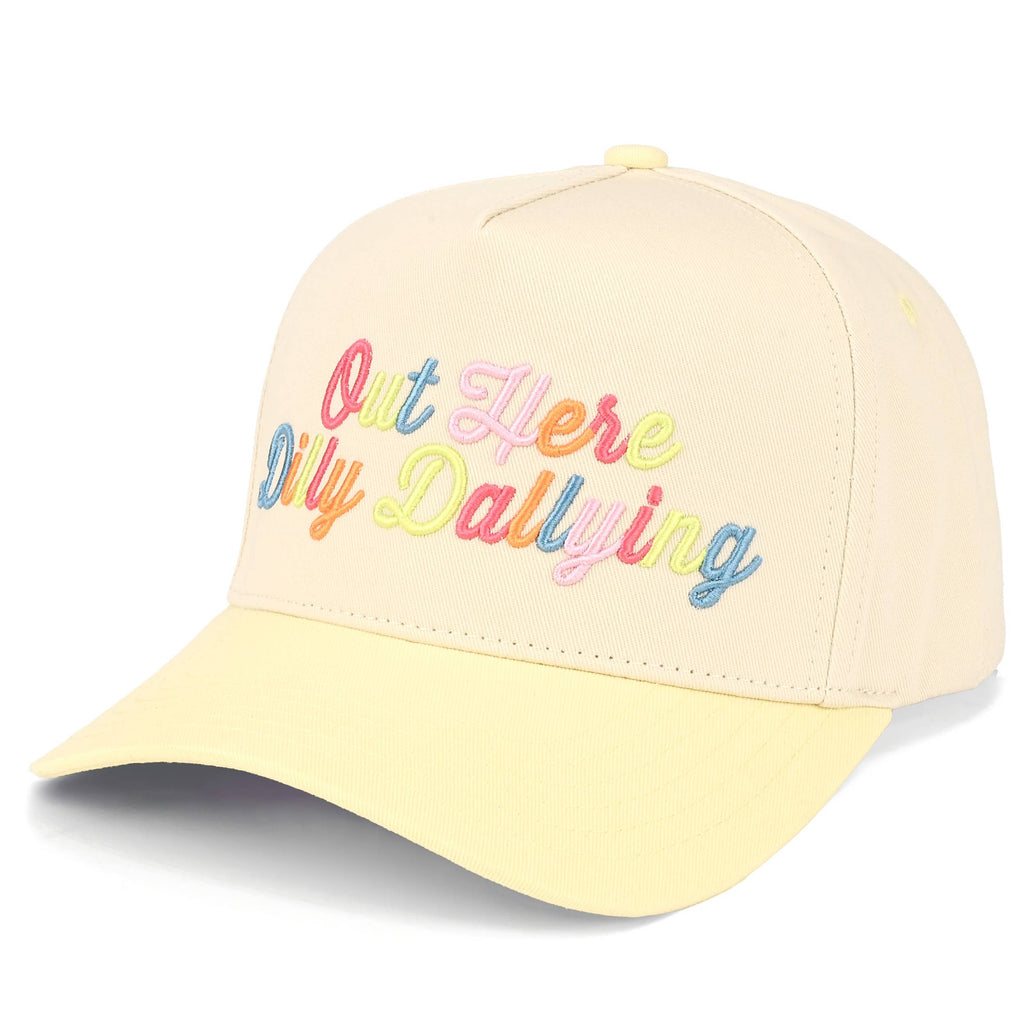 Dilly Dallying Truck Hat- Butter Yellow
