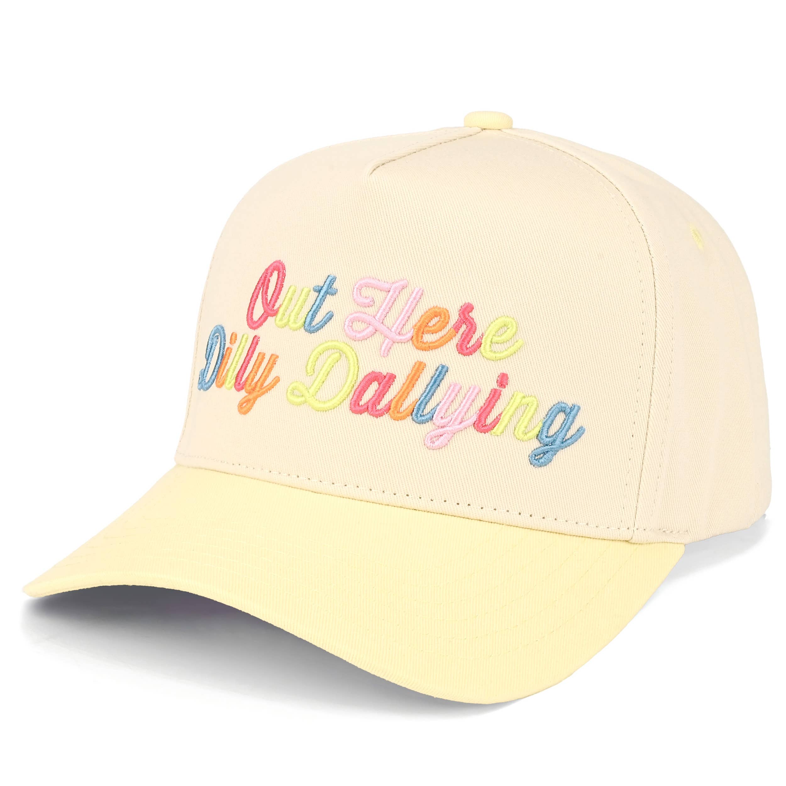 Dilly Dallying Truck Hat- Butter Yellow