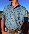 Cinch Men's Buckin Bronc Arenaflex Polo