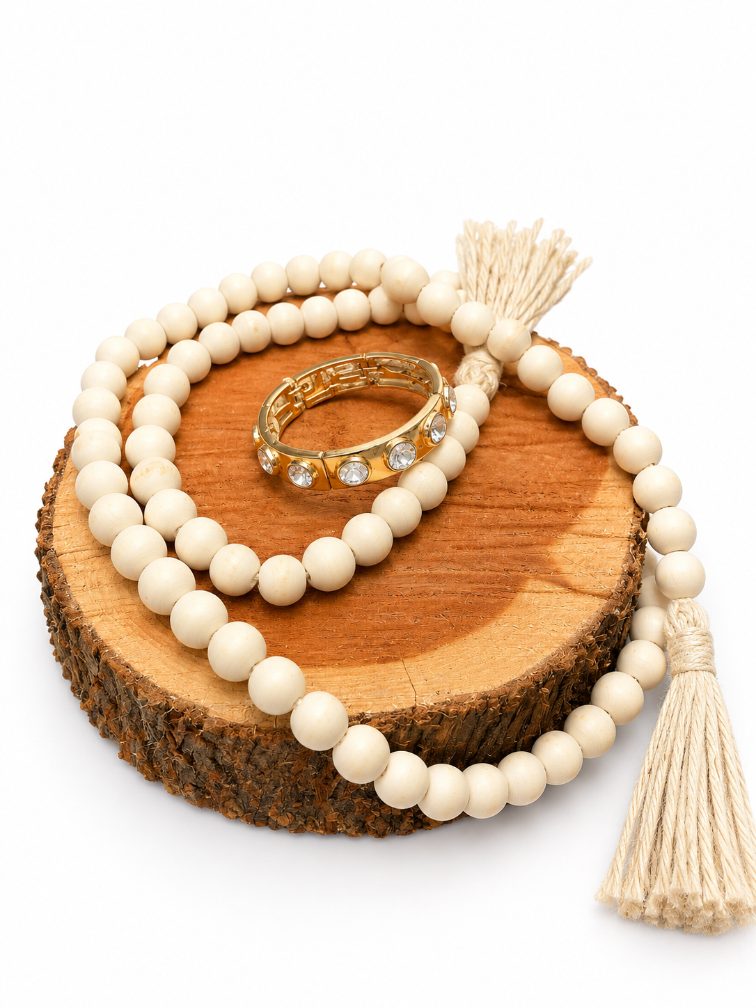 Gold Diamond Stretch Bracelet