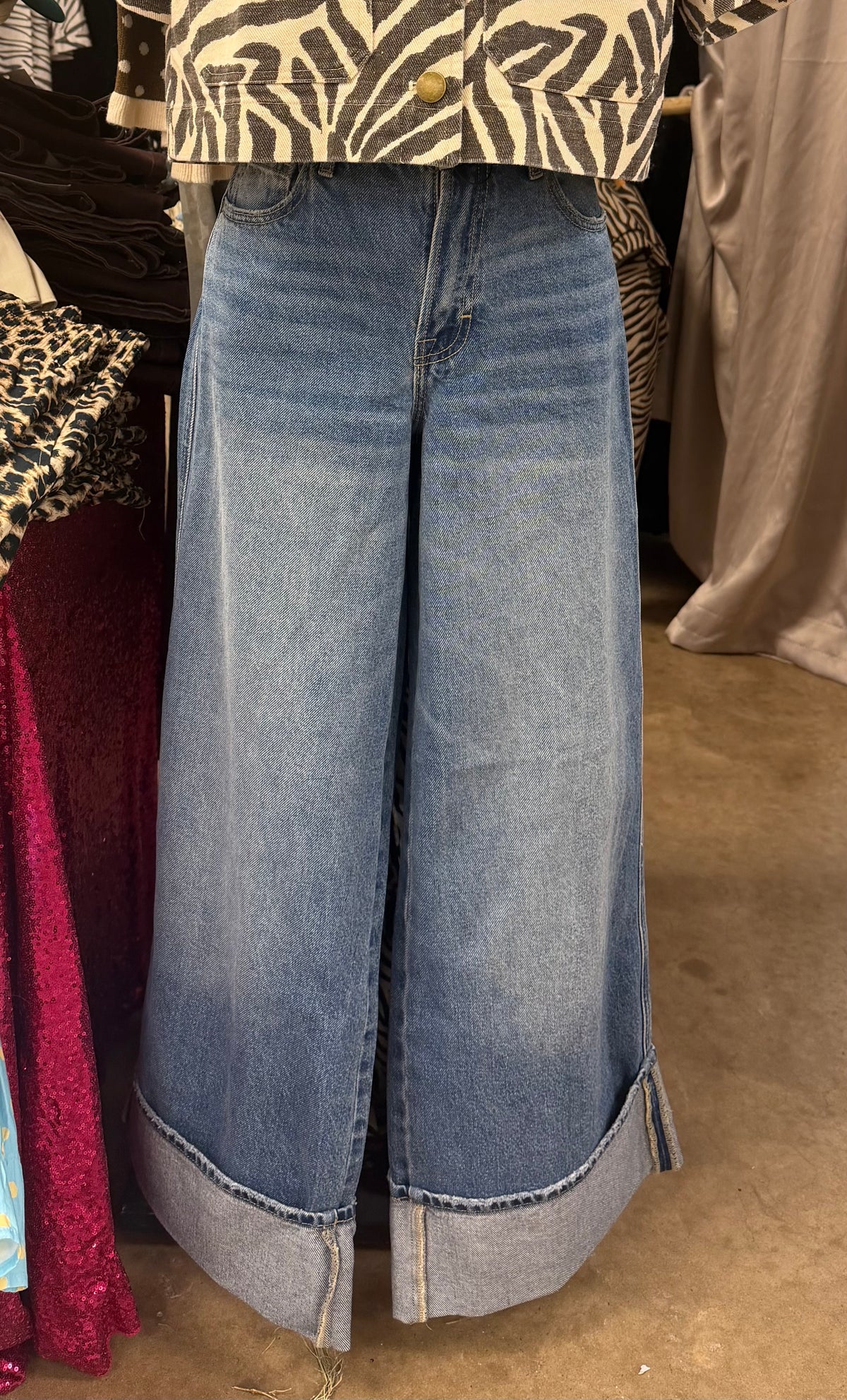 The Heather High Cuff Jeans