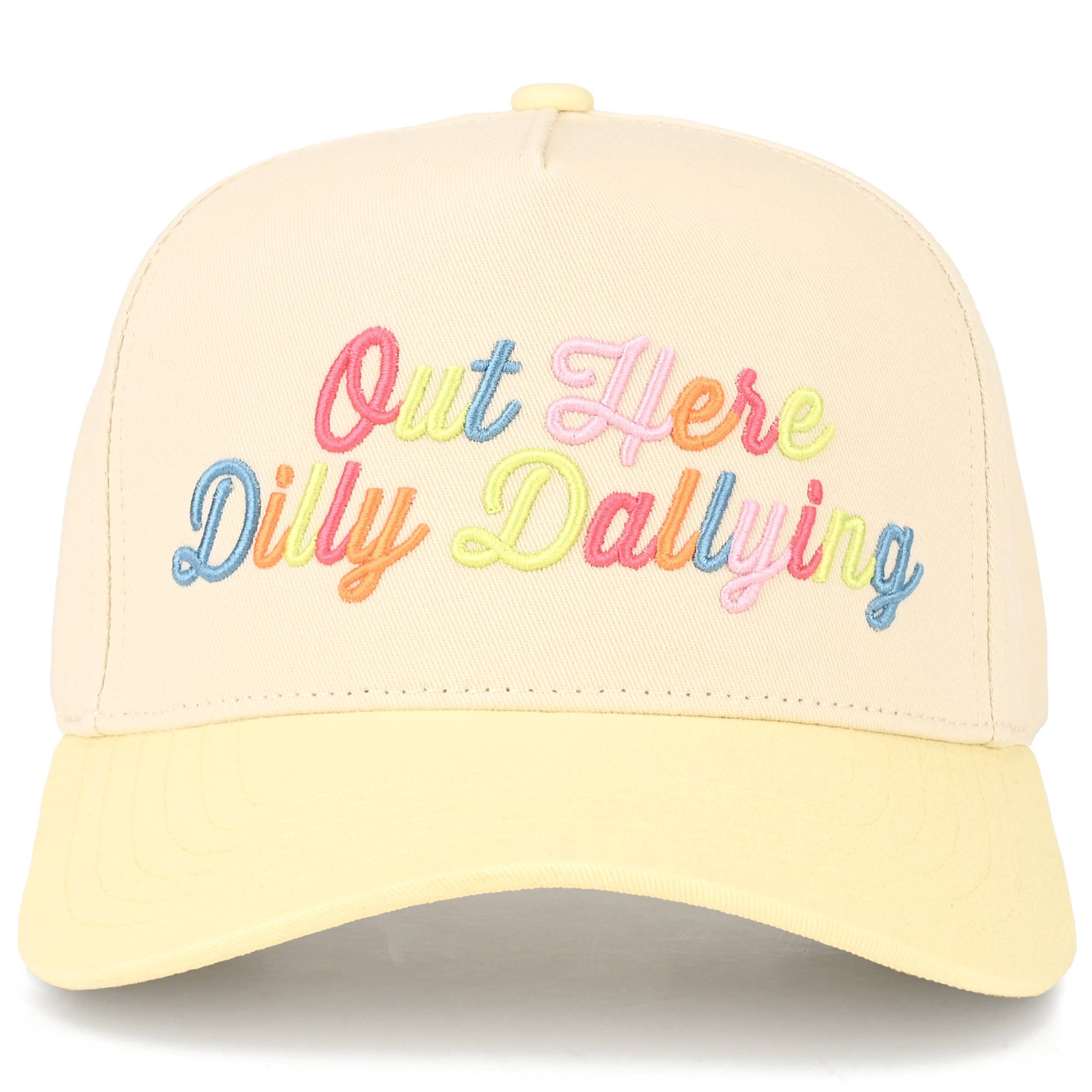 Dilly Dallying Truck Hat- Butter Yellow