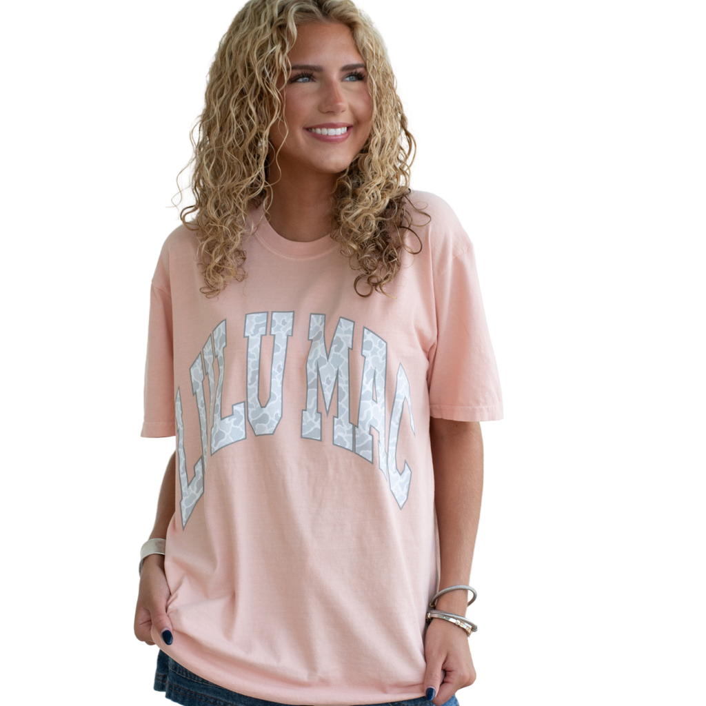 LULU MAC PEACHY CAMO TEE
