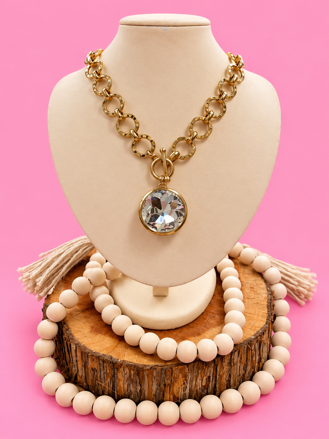 Bold Crystal Chunky Necklace