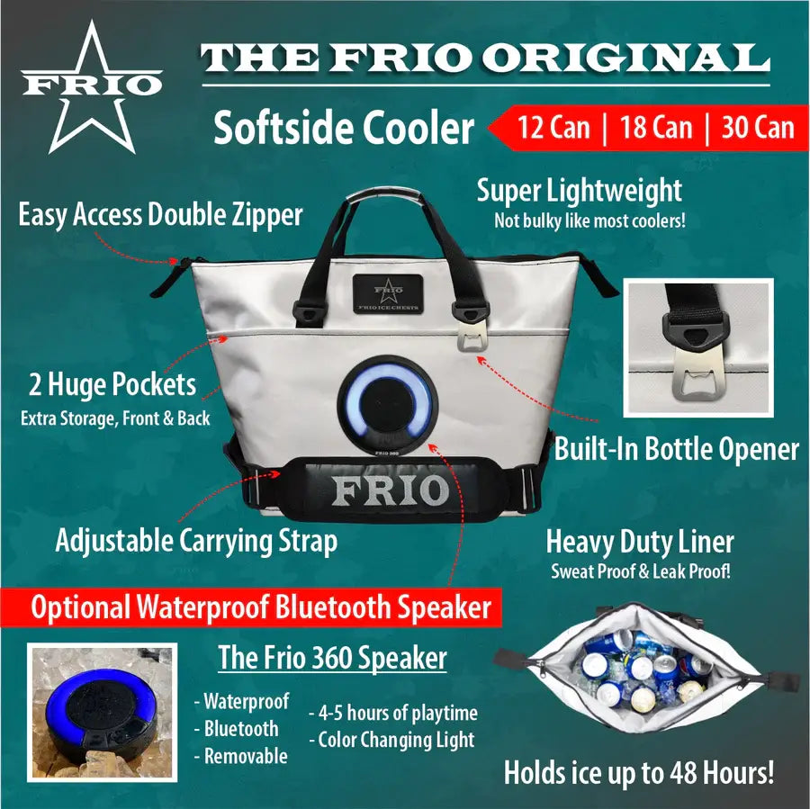 Rustic Leather Frio Original Softside Cooler