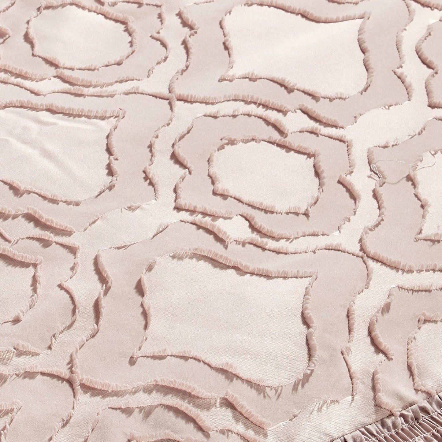 Ultra Soft Ruffle Pink Pleated Comforter - 7 Piece Set