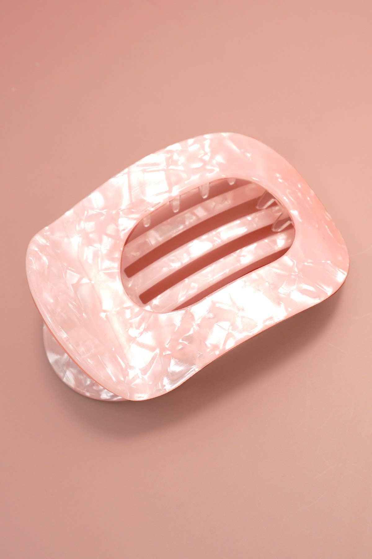 Jumbo Lay Flat Oval Hair Claw Clips