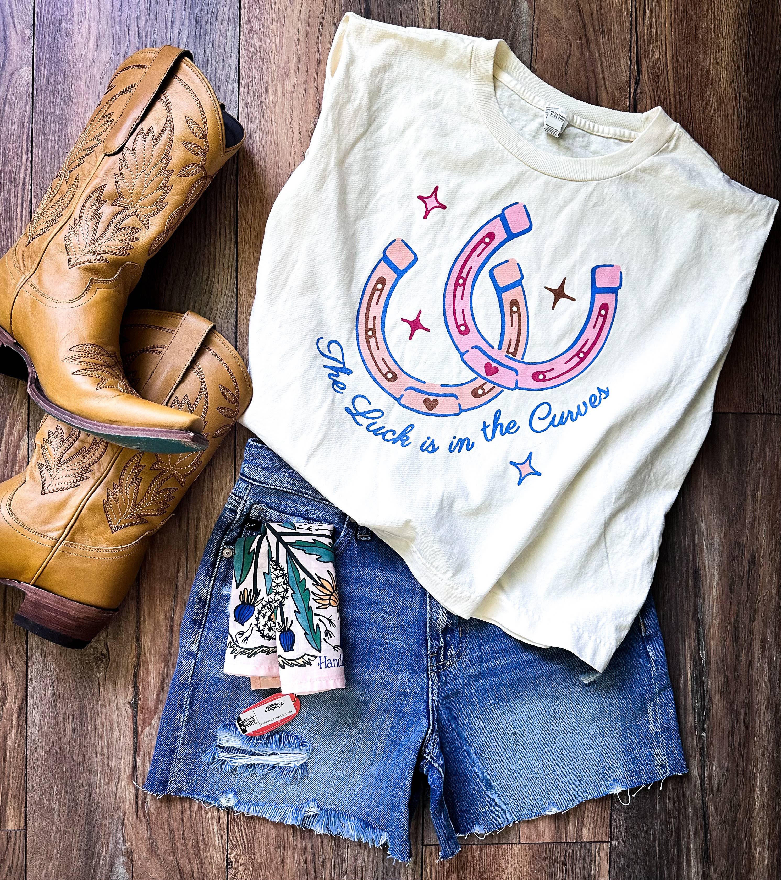 The Luck is in the Curves Muscle Tank