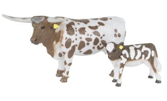 Longhorn Cow Calf Pair Toy