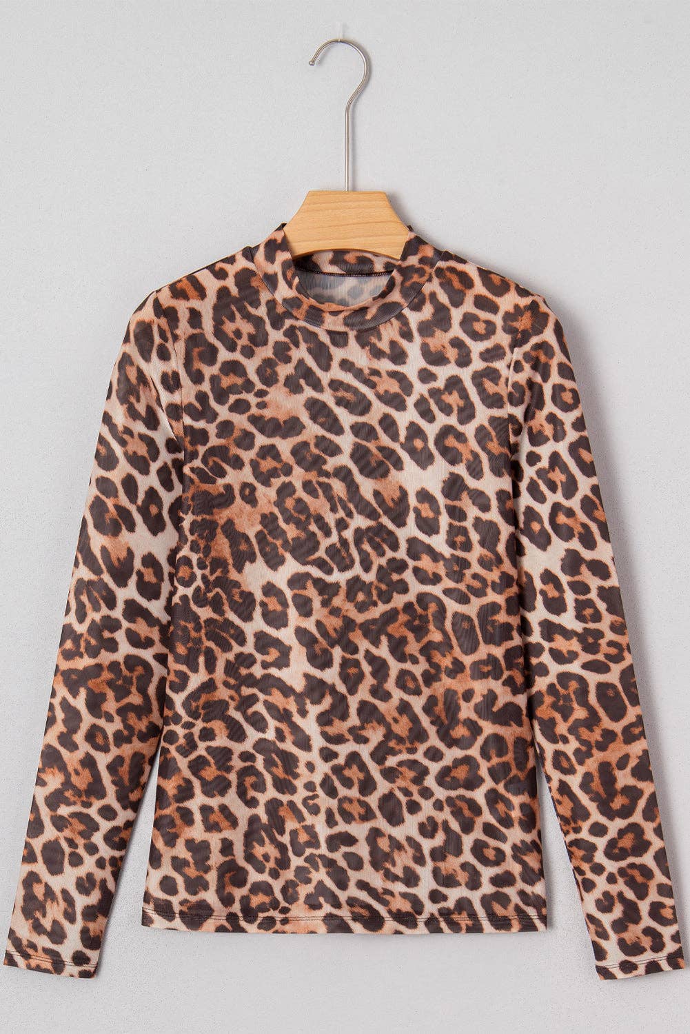 Wild Side Leopard Mesh Top