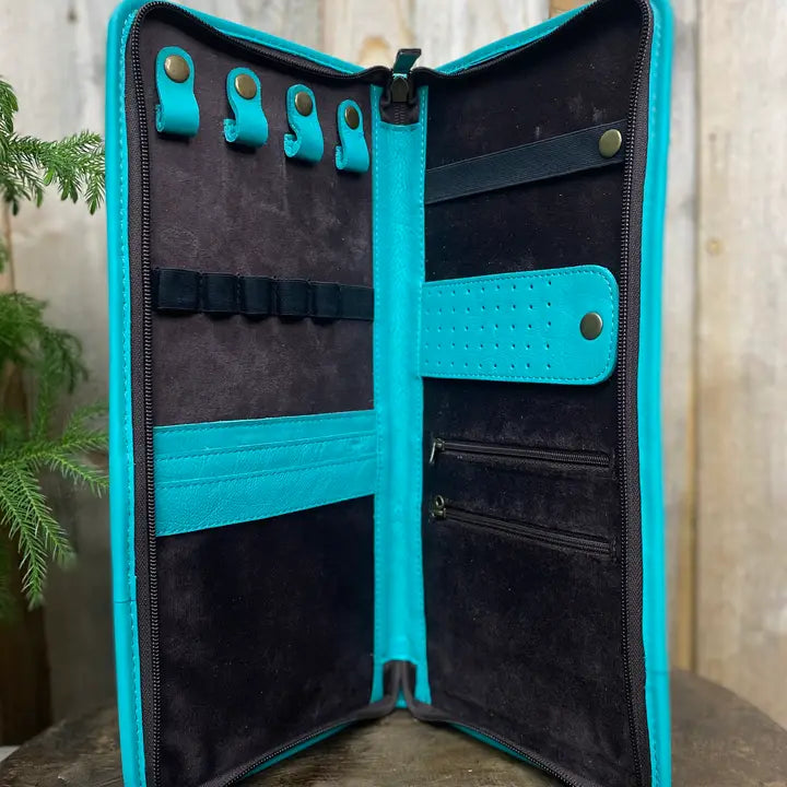 Tooled Turquoise Jewelry Case