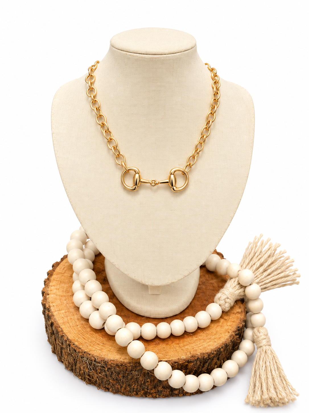 Gold Horsebit Necklace