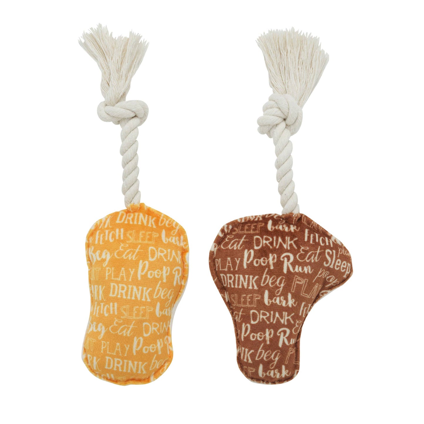 Mini Dog Toy Set | Palm Tree & Pineapple