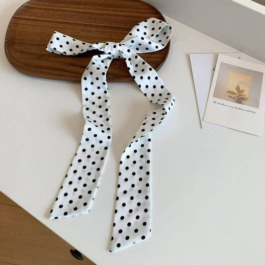 White Polka Dot Twilly