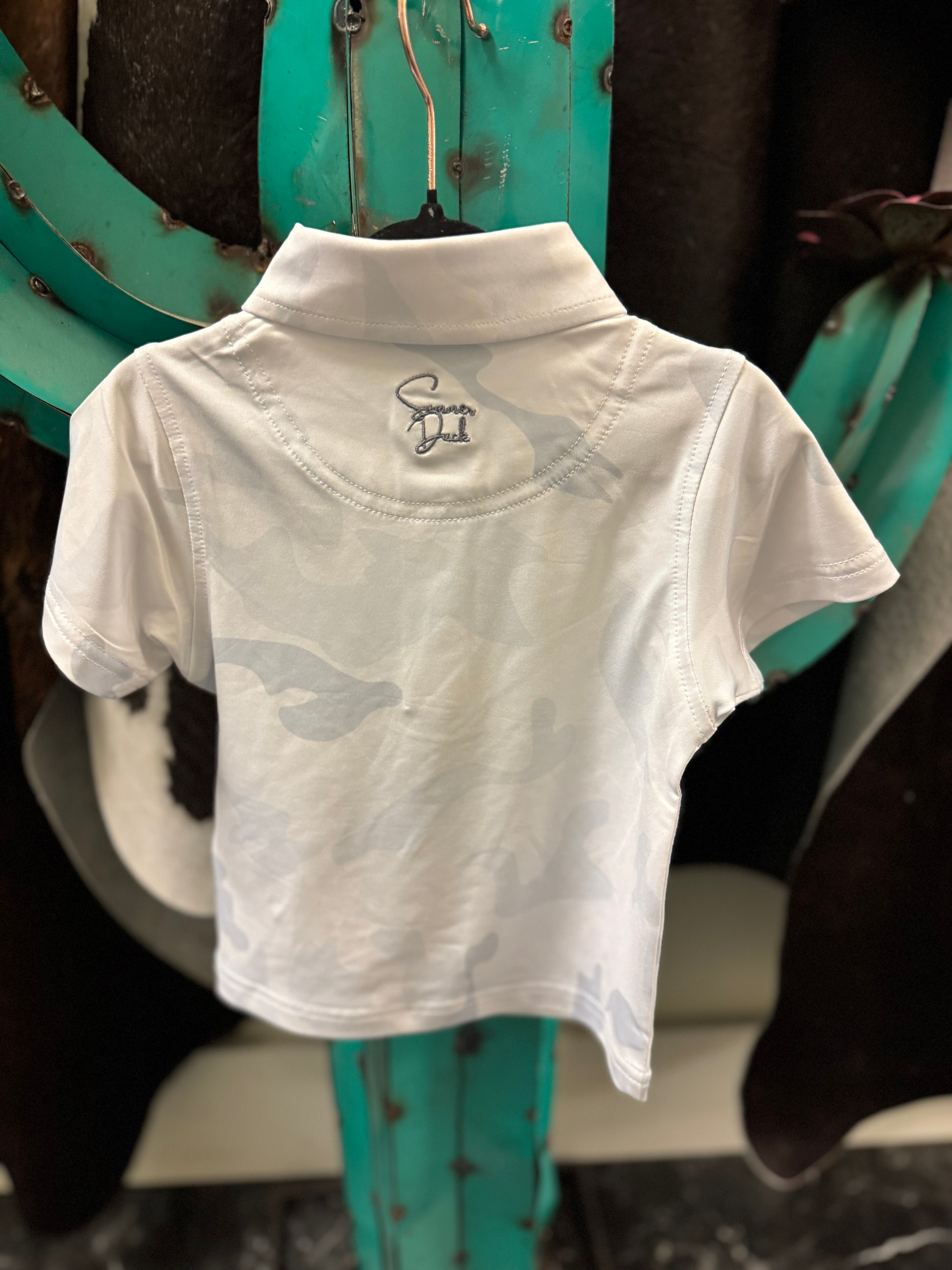 White Camo Boys Polo