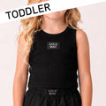 LULU MAC TODDLER TANK- BLACK