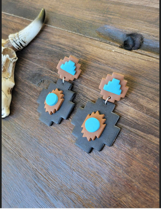 Western Polymer Clay Earrings