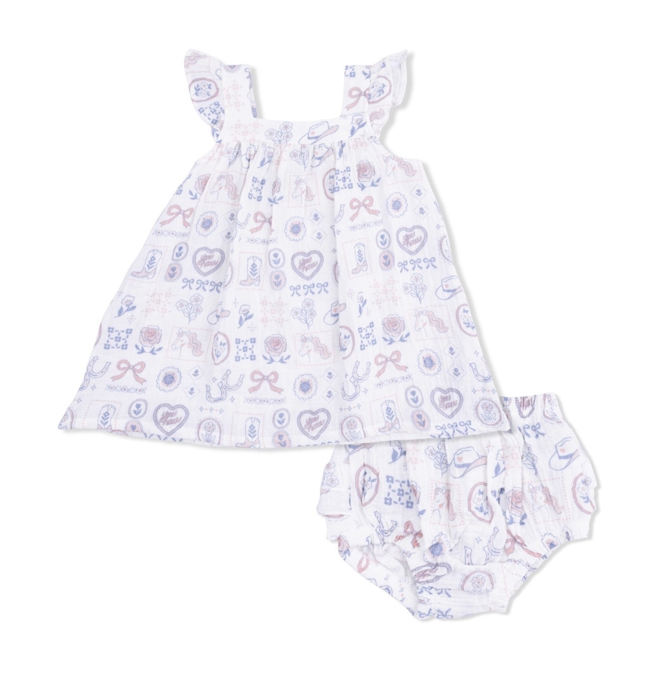 Country Western Heirloom Dress & Bloomer Set