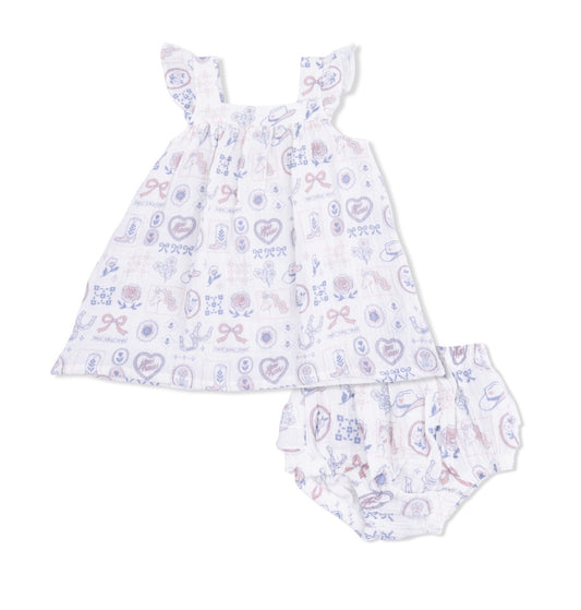 Country Western Heirloom Dress & Bloomer Set