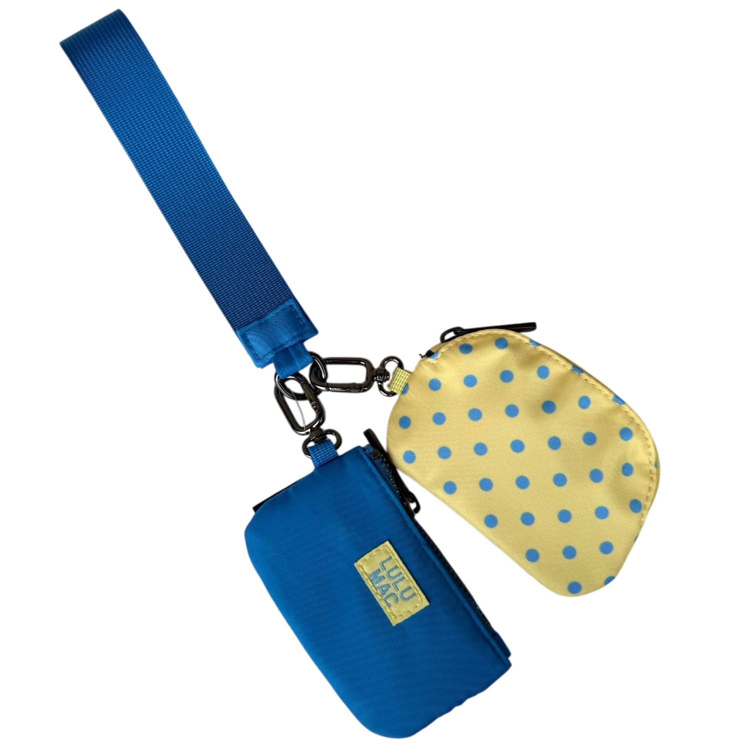 LULU MAC WRITSLET- YELLOW & BLUE POLKA DOT