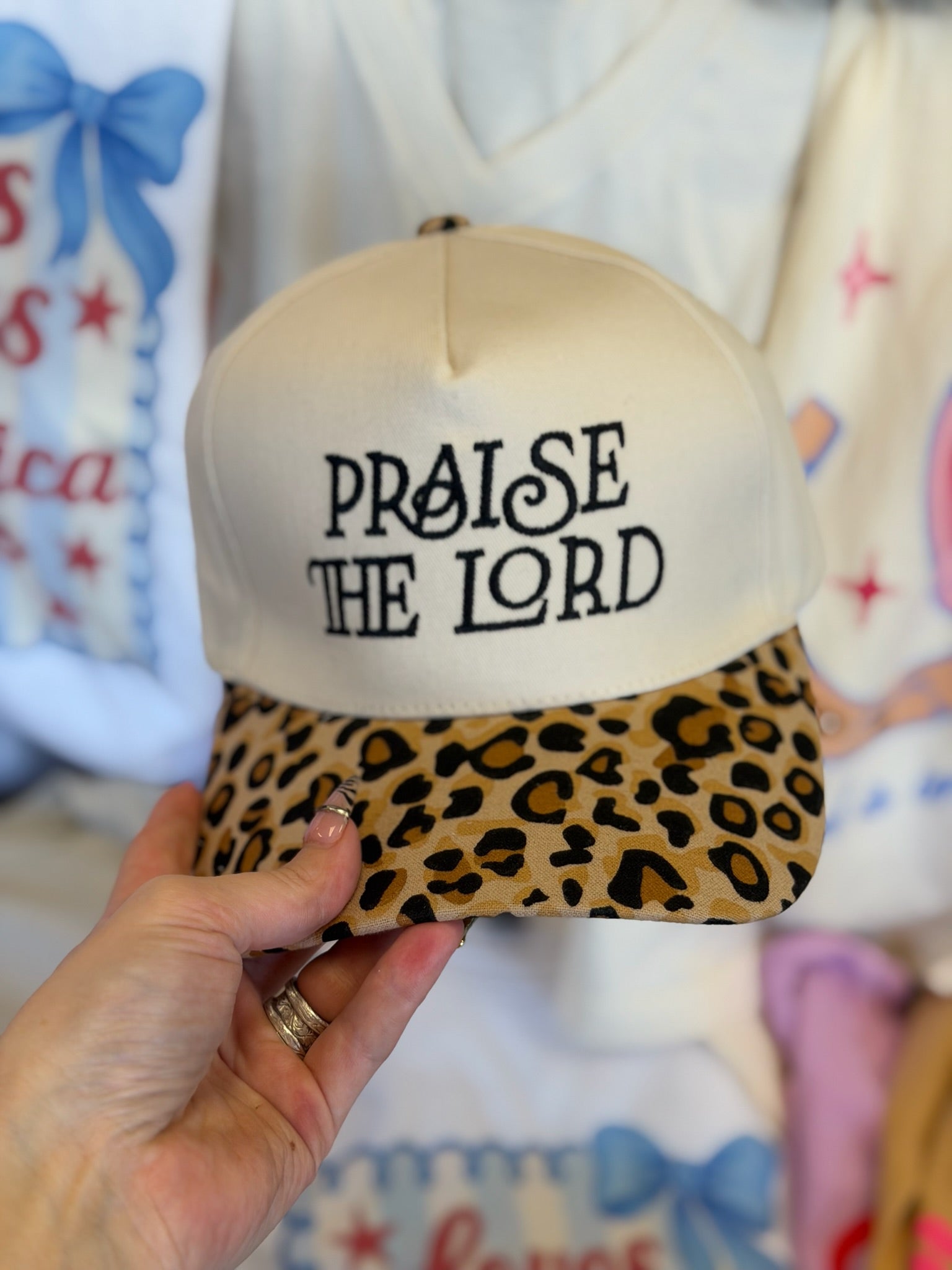 PRAISE THE LORD TRUCKER HAT