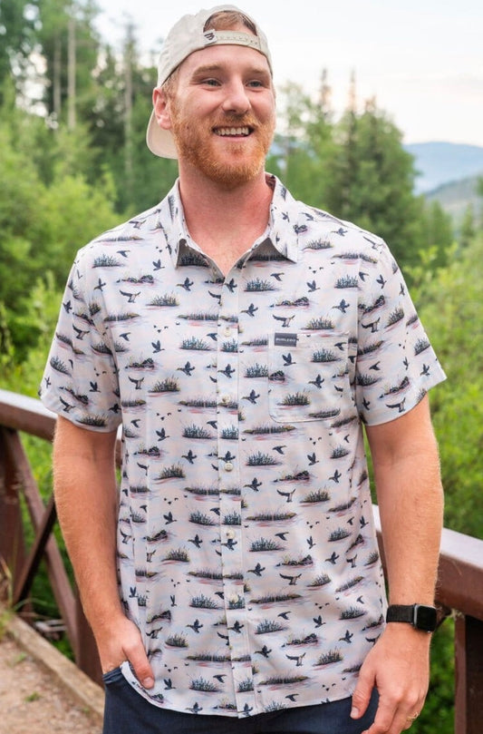 Burlebo Performance Button Up Duck Hunt