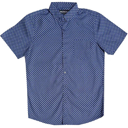 Navy Diamond Button Down
