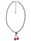 Cherry Navajo Pearl Necklace