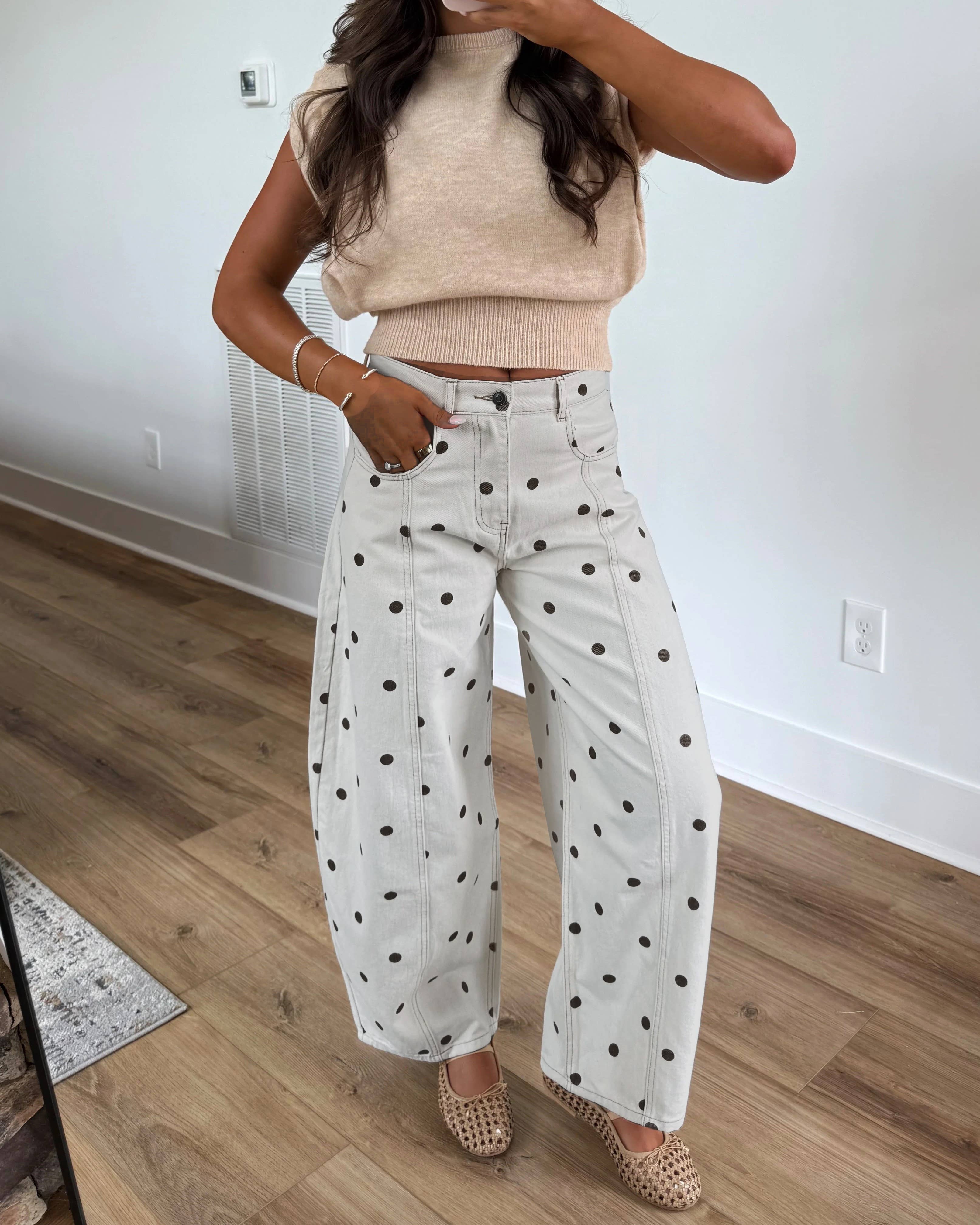 Spot On Wide-Leg Denim