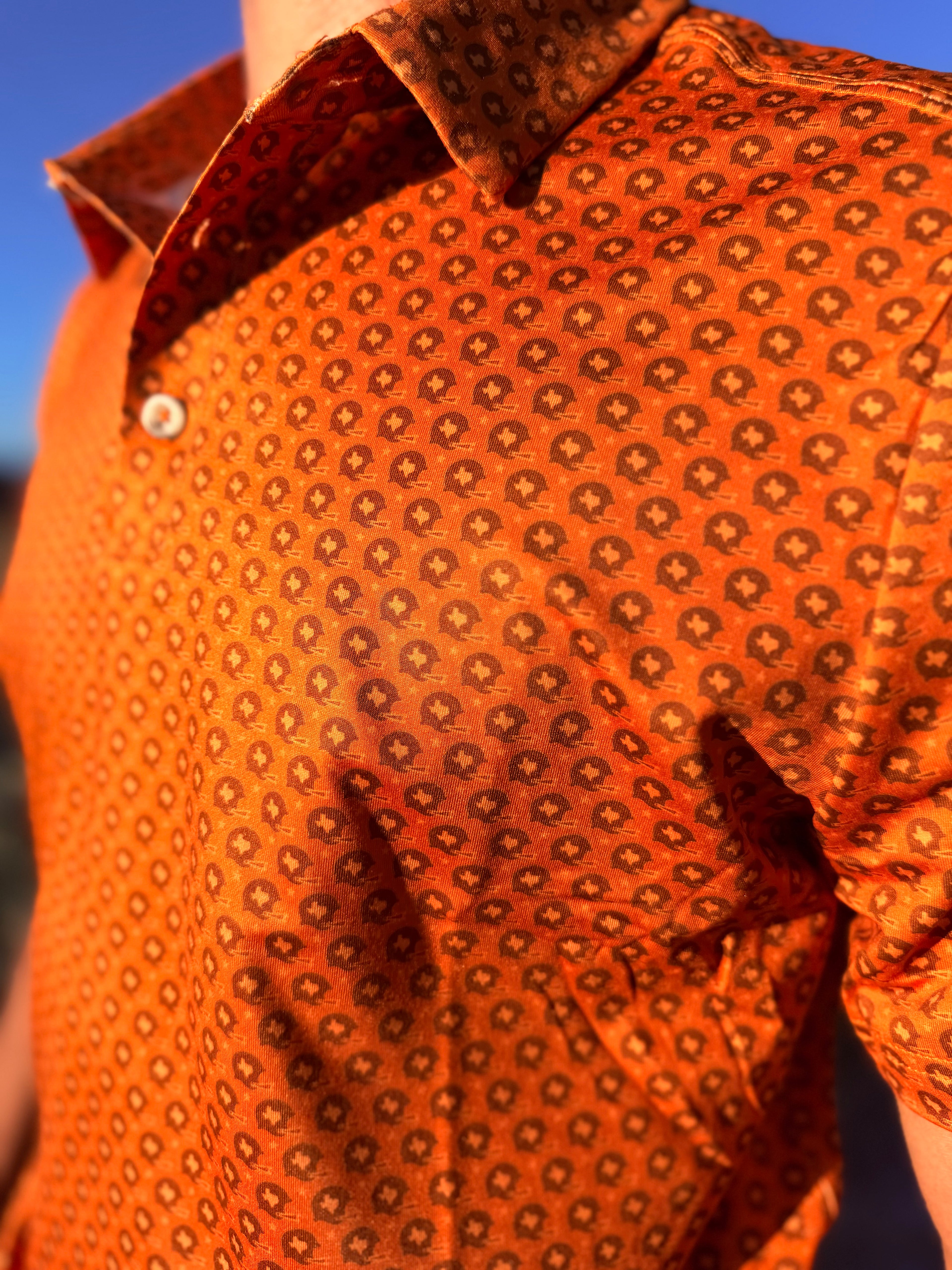 Performance Polo - Vintage Helmets - Orange