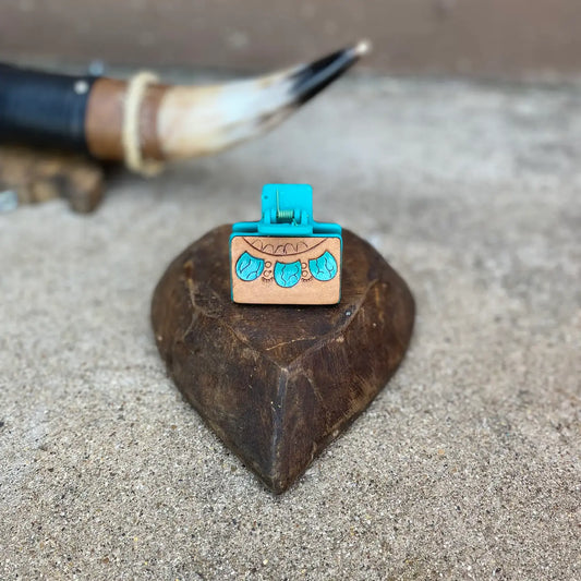 Mini Turquoise Claw Clip