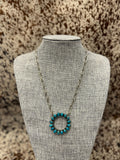 Circle Kingman Turquoise Necklace
