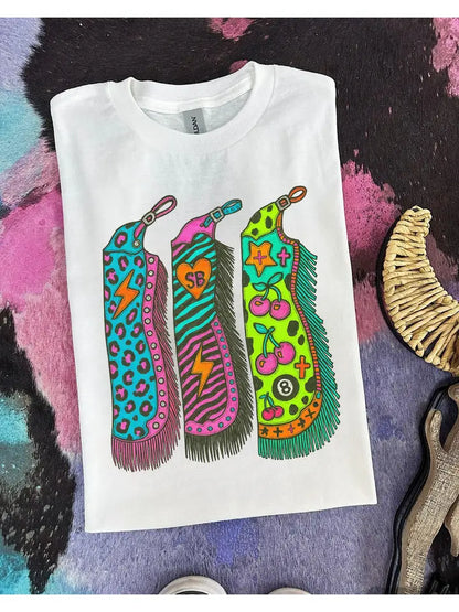 Electric Cowgirl Chaps Graphic Tee