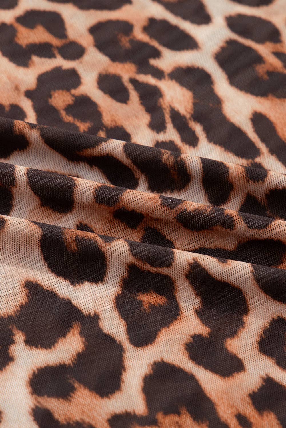 Wild Side Leopard Mesh Top