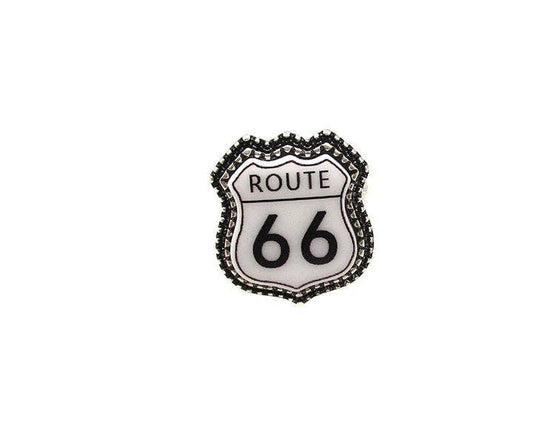 Route 66 Sign Cuff Ring