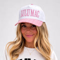 LULU MAC HAT- PINK STRIPE