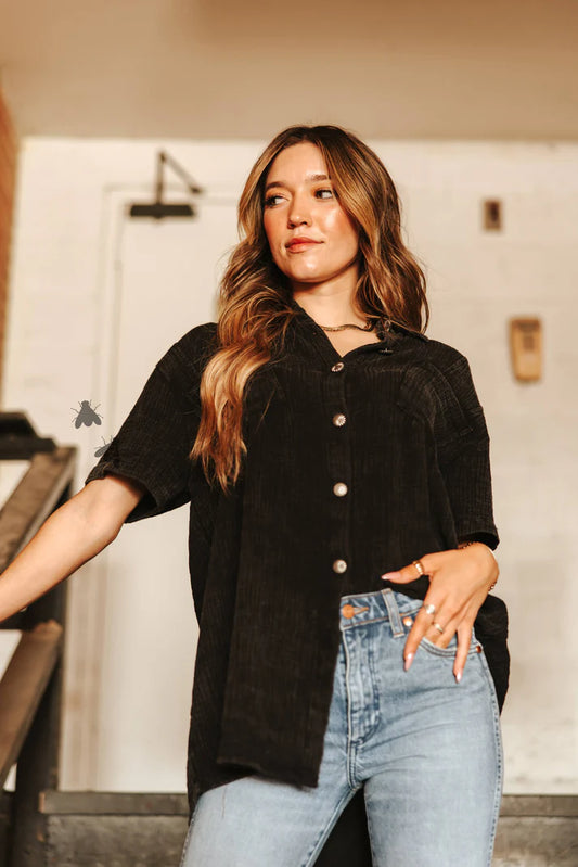 Rodeo Grounds Midnight Button Up