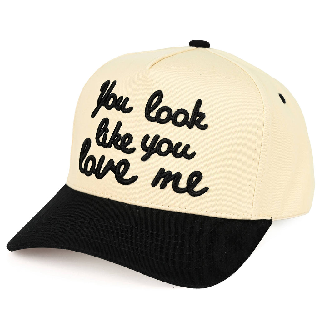 You Look Like You Love Me Trucker Hat- Black