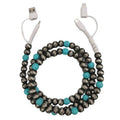 Turquoise Bead Charging Cable