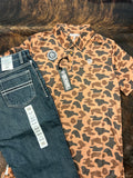 Rock N Roll Camo Printed Polo