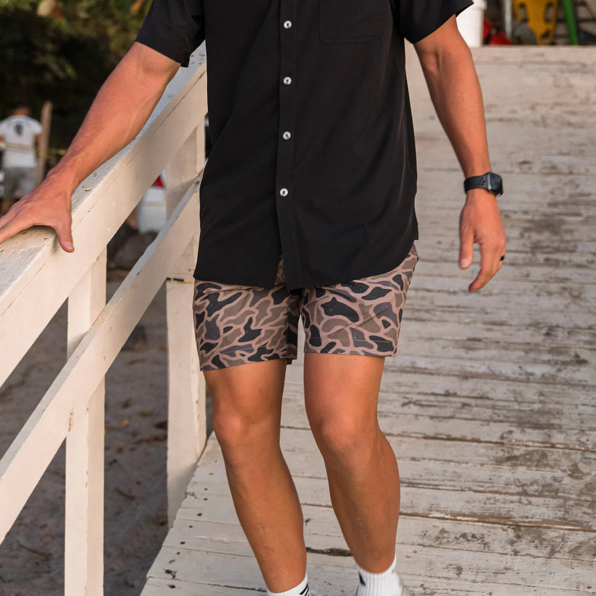 Burlebo Everyday Short - Gauge Camo - Black Pocket